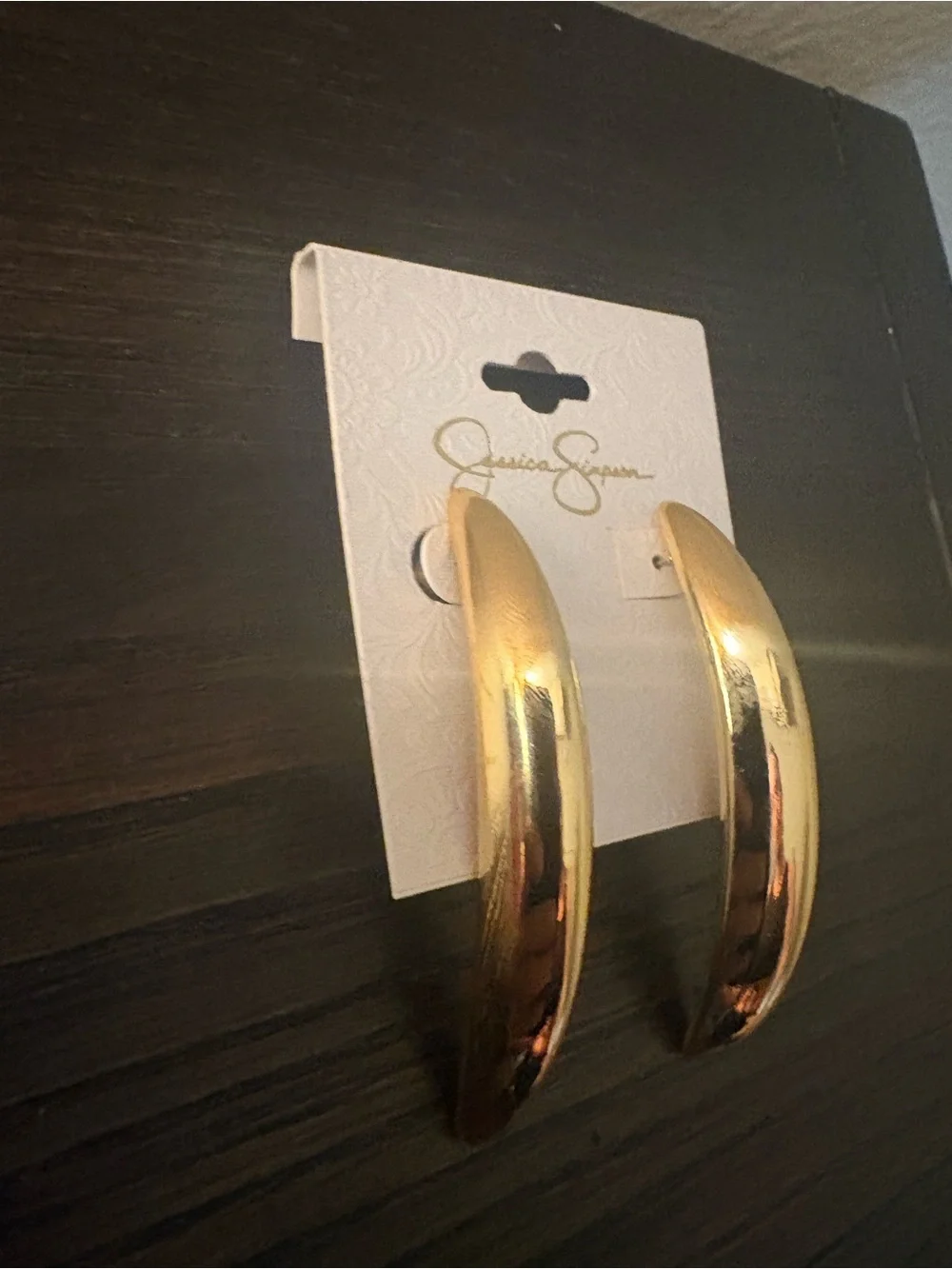 NEW Jessica Simpson gold earrings